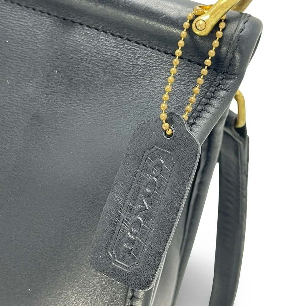 🛎️ Coach Willis Vintage Turnlock Crossbody Bag L2P-9927 in Black! - Picture 9 of 16